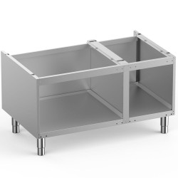 Soubassement ouvert, sur pieds inox réglable 1100x655xh600