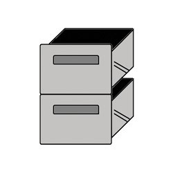 Option: tiroir double 1/2 x 2, réserve réfrigérée Metrika Line