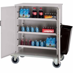 Chariot fermé pour remplissage minibars