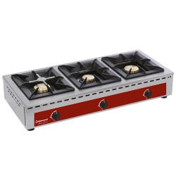 Réchaud de table - 3 feux vifs (7+5+7 kW)