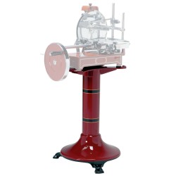 Socle en fonte (rouge vif) pour trancheuse trancheuses professionnel diametre500xh800