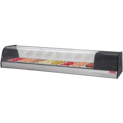 Vitrine à tapas réfrigérée, 8x GN 1/3 - 40 mm (inclus)