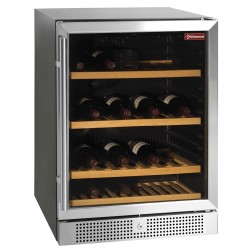 Cave à vins noir 160 L une porte vitrée +5/+18°C ventilée