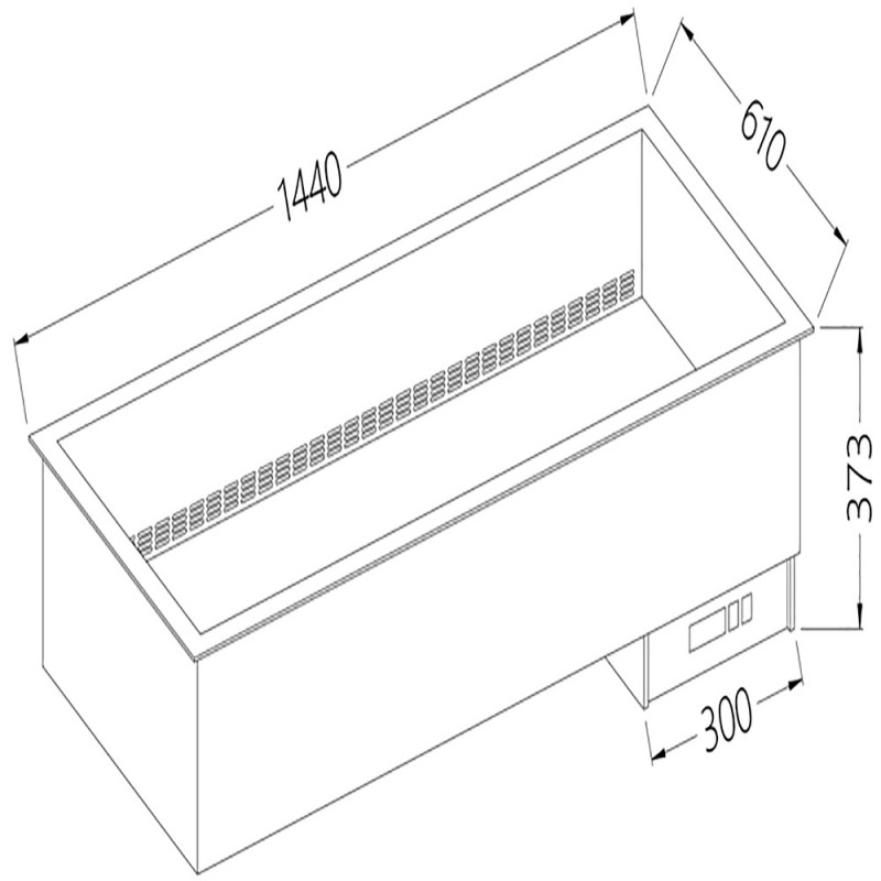 Elément bain-marie 4 GN 1/1 - à sec - ventilé