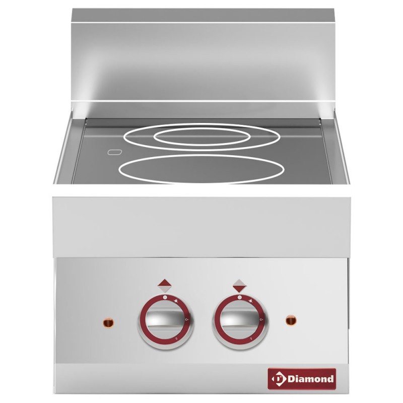 Cuisinière électrique 2 foyers vitrocéramique à poser