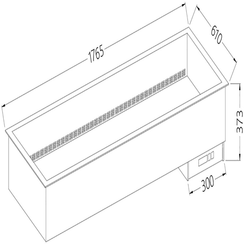 Elément bain-marie 5x GN 1/1 - à sec - ventilé