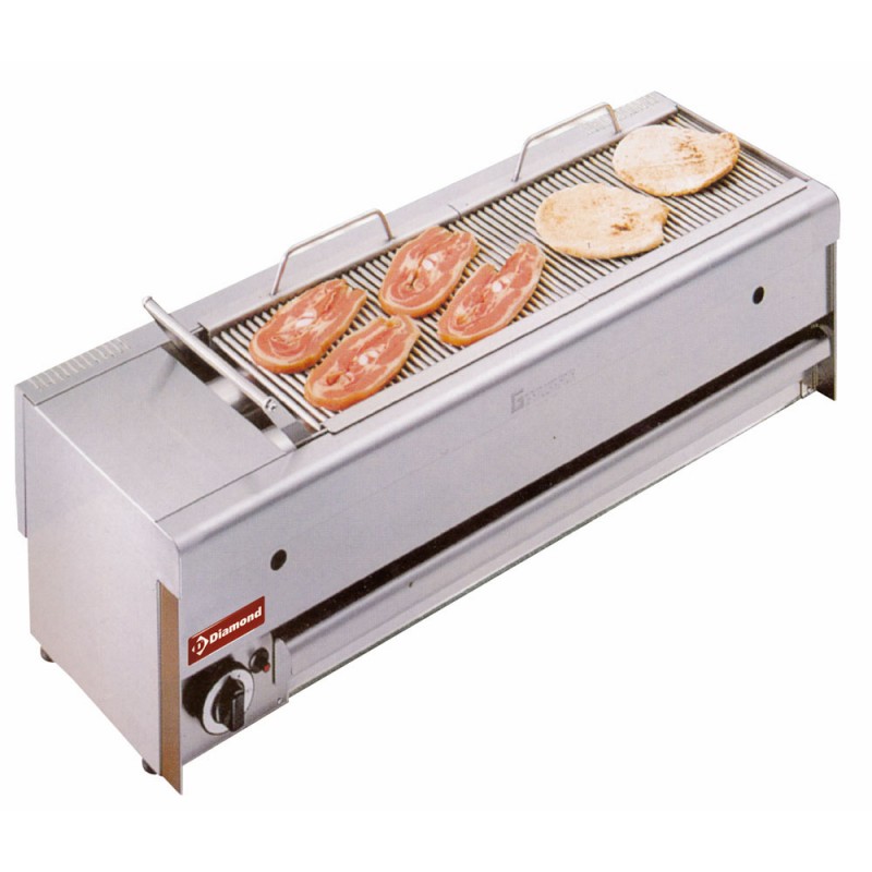 Grill-vapeur gaz de table - version droite