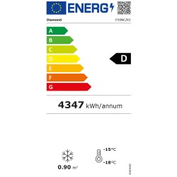 Vitrine T° négative, statique/ventilée, 500 Lt., avec caisson lumineux