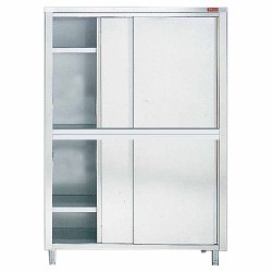 Armoire de rangement 4 portes coulissantes profondeur 600 mm gamme lux line 1200x600xh2000