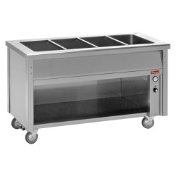 Élément bain-marie armoire ouverte 2 GN 1/1 éléments bain-marie 800x700xh900