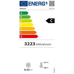 Comptoir présentoir pour crème glacée 7 bacs