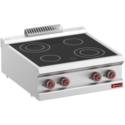 Cuisinière électrique vitrocéramique 4 zones-a poser - 700x700(730)x250/320 mm