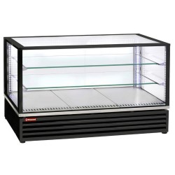 Vitrine réfrigérée positive à poser 3 étagères GN 1/1 noire