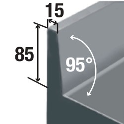 Desserte réfrigérée 3 portes avec dosseret 405 L positive groupe à gauche