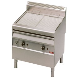 Grill-vapeur gaz - grille en -o- sur meuble