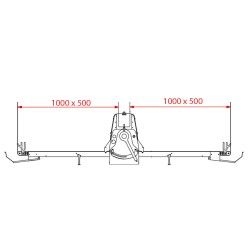 Laminoir à bande boulangerie, de table, 500x1000 mm