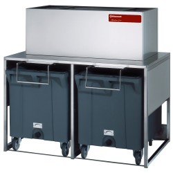 Bacs de stockage pour machine a glacon avec chariots de 2x 108 kg r