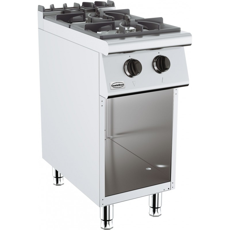 BASE 700 CUISINIERE A GAZ 2 BR. - 400x700x900 mm