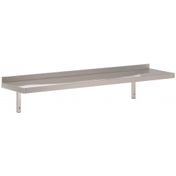 300 ÉTAGÈRE MURALES EN INOX 1200 INCL. CONSOLES - 1200x300x320 mm