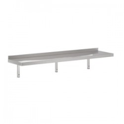 300 ÉTAGÈRE MURALES EN INOX 1800 INCL. CONSOLES - 1800x300x320 mm