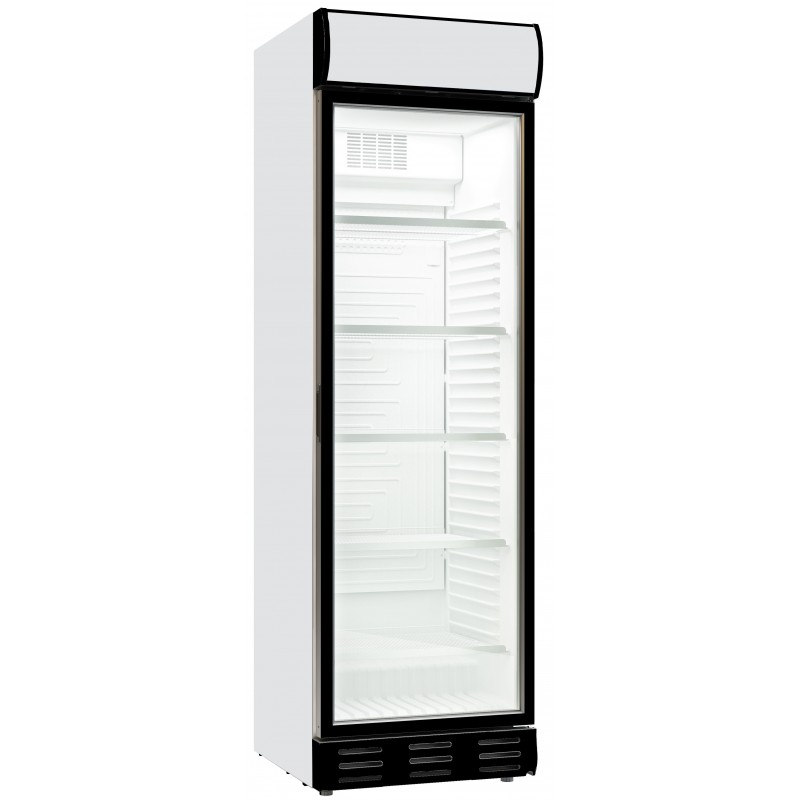 RÉFRIGÉRATEUR 1 PORTE EN VERRE SENS OUVERTURE PORTE GAUCHE - 595x650x2000 mm