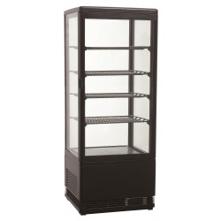 VITRINE RÉFRIGÉRATÉE 98L NOIR - 428x386x1110 mm