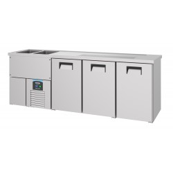 REFROIDISSEUR DE BIÈRE 3 PORTES 2L - 2500x700x950 mm