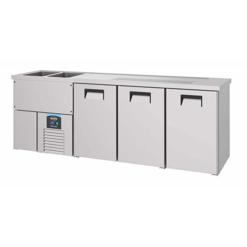 REFROIDISSEUR DE BIÈRE 3 PORTES 2L - 2500x700x950 mm