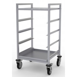 TROLLEY POUR PANIERS DE LAVAGE 500x500 - 555x500x1060 mm