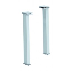 2 SUPPORTS POUR VERRE COURBÉ - 68x85x483 mm