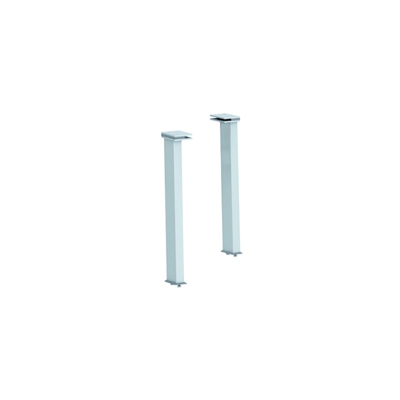 2 SUPPORTS POUR VERRE COURBÉ - 68x85x483 mm