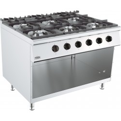 BASE 900 CUISINIRE A GAZ 6 BR. - 1200x900x900 mm