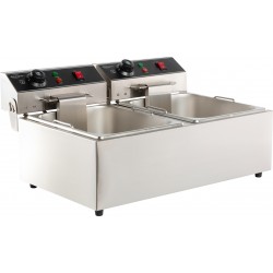 FRITEUSE POSABLE ÉLECTRIQUE 2X6 L - 590x440x290 mm