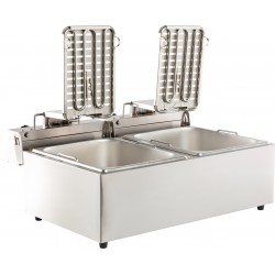 FRITEUSE POSABLE ÉLECTRIQUE 2X6 L - 590x440x290 mm