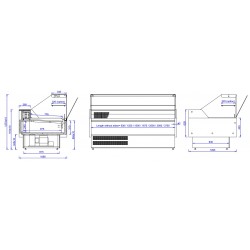 VITRINE RÉFRIGÉRÉE MORRIS 3.0 - 3084x1095x1280 mm