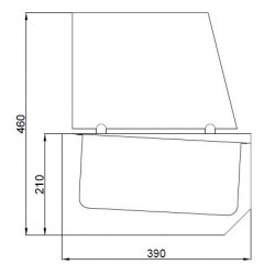 PUITS RÉFRIGÉRATÉE 6X 1/3 GN - 1550x390x460 mm