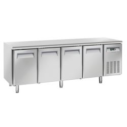 Table réfrigérée positive 325x410 4 portes inox 485L