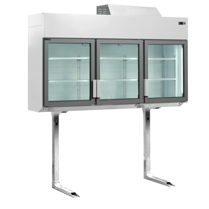 Congélateur/Réfrigérateur Mural 3 Portes: Optimisation de l'Espace de Stockage, Température -24 à +8°C, Capacité 893/628 L