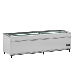 Supermarket Fridge/Freezer with Curved Display for Optimal Visibility - Temp -24 to +8°C - 1104/718 L