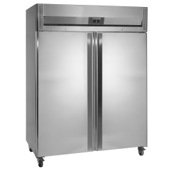 Réfrigérateur Pro 2 Portes Inox, Température -2 à +8°C, Capacité 1300/954 L, Dimensions 1420x875x2090 mm