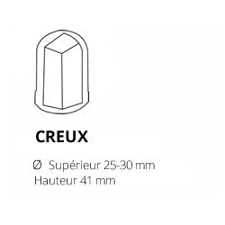 GLACONS CREUX TYPE SUCETTE GPC 23 NANO WSProd. : 22 Kg/24 h.(1047 glaçons)Stock. : 5 Kg. (238 glaçons)