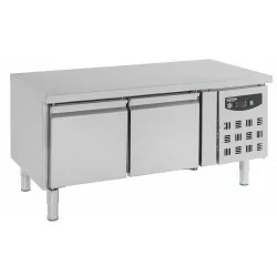 Table pâtissière (-2+8°c) - Dessus Inox - 2 Portes (avec option bloc tiroir)